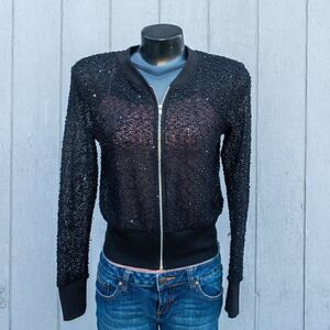 H.I.P. Long Sleeve Sheer Cardigan